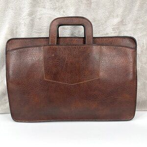 Vintage Pegasus Leather Legal Portfolio Briefcase Document Messenger Bag USA